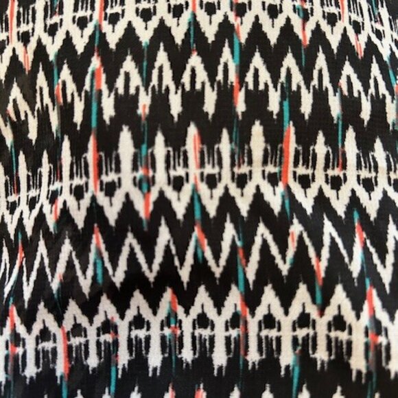 LuLaRoe Lola A-line Skirt XXS Elastic Waist Zig Zag Bohemian Hippie - Picture 3 of 5